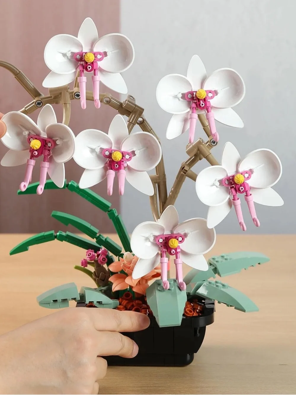 NWT HI-REEKE Flower Building Block Set Orchid Botanical Bonsai Kit LEGO-style